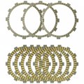 Caltric Clutch Friction Plates Compatible With Yamaha Fjr1300 A Es P Police Fjr13 27d-16331-00-00 1d7-16321-00-00