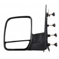 Black Left Side View Mirror Manual Folding Non-heated Fits For 2003-2013d E-150d E-250 2004-2013 For Ford E-350 Super Duty For
