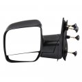 Black Left Side View Mirror Manual Folding Non-heated Fits For 2003-2013d E-150d E-250 2004-2013 For Ford E-350 Super Duty For