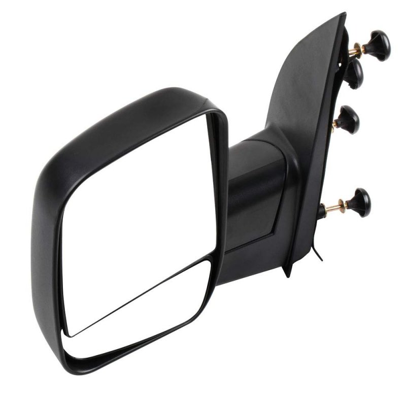Black Left Side View Mirror Manual Folding Non-heated Fits For 2003-2013d E-150d E-250 2004-2013 For Ford E-350 Super Duty For