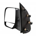 Black Left Side View Mirror Manual Folding Non-heated Fits For 2003-2013d E-150d E-250 2004-2013 For Ford E-350 Super Duty For 