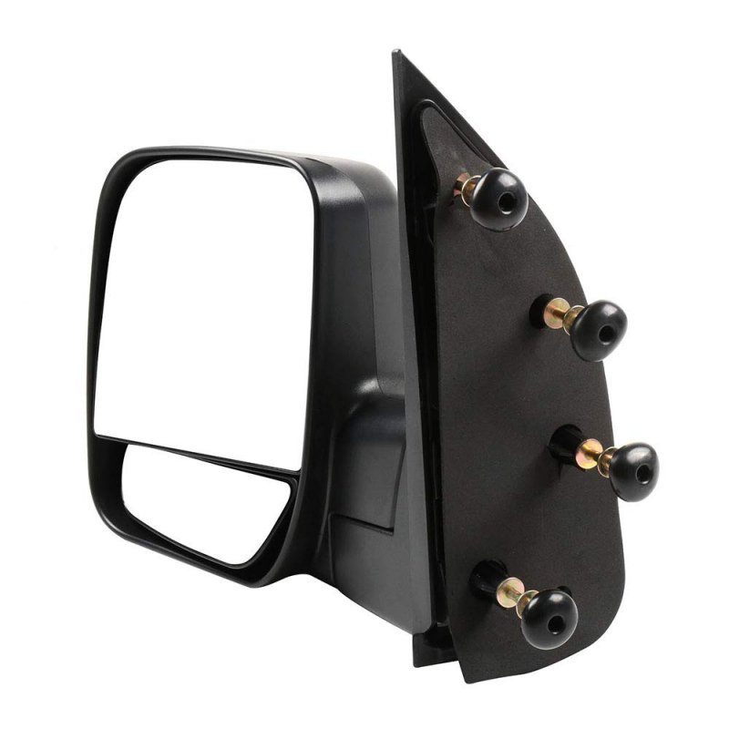 Black Left Side View Mirror Manual Folding Non-heated Fits For 2003-2013d E-150d E-250 2004-2013 For Ford E-350 Super Duty For