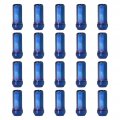 Aqxreight Wheel Lug Nuts Chrome M12x1 5 Thread 17mm Hex 48mm Length High Hardness Replacement For Car Bluing 