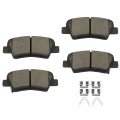Rear Ceramic Disc Brake Pad Set D1813 For Hyundai Elantra Gt Kona Sonata Veloster And Kia Forte Optima Rondo Soul 4 Piece With 