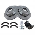 Brake Pads And Rotors Set Rear With Ceramic Posi-quiet Mechanics Choice For 2008 Bmw 528xi