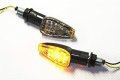 Httmt 1 Pair Universal Motorcycle Bike Led Turn Signal Blinker Light Indicator Amber Black P N Mt303-008-bk Cl