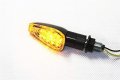 Httmt 1 Pair Universal Motorcycle Bike Led Turn Signal Blinker Light Indicator Amber Black P N Mt303-008-bk Cl