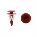 Uxcell 20pcs Red White Plastic Rivets Push Type Bumper Fender Fastener Clips 10mm