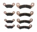 2 Front Rear Brake Pad For Xuv825e Xuv855e Xuv855m Xuv825m S4 John Deere Gator
