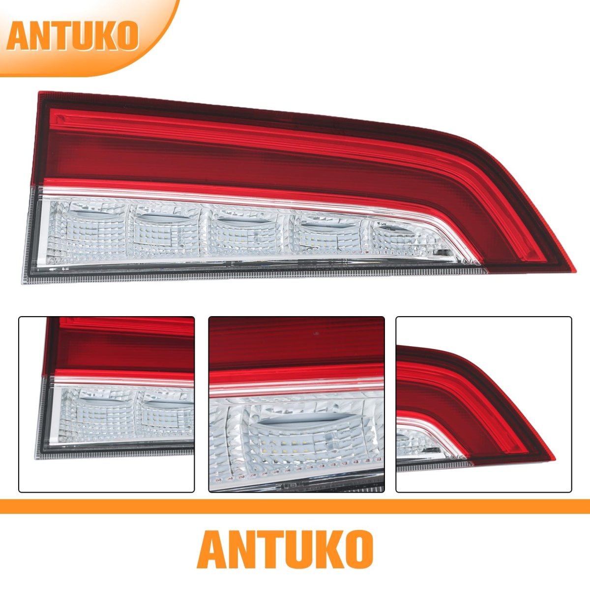 Left Side Inner Tail Light Assembly For Pilot 2019 2020 2021 2022 Driver Rear Lamp Replacement 34155-tg7-a11 Red And Clear Lens