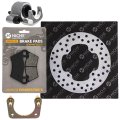 Niche Rear Right Brake Rotor Caliper Pad Kit For Polaris Ranger 500 Xp 700