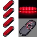 Ocpty Marker Lights 4pcs Side Amber Kit Waterproof Surface Mounted Turn Signal Light Fit For Truck 4x4 Pickup Boats Trailer