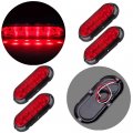 Ocpty Marker Lights 4pcs Side Amber Kit Waterproof Surface Mounted Turn Signal Light Fit For Truck 4x4 Pickup Boats Trailer