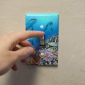 Ocean Underwater Dolphins Scuba Diving Reef Plastic Wall Decor Toggle Light Switch Plate Cover 
