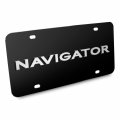 Ipick Image Made For Lincoln Navigator 3d Nameplate Black Stainless Steel License Plate