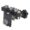 High Strength Aluminum Alloy Woodworking Drilling Locator Round Wood Dowel Drill Kit With Adjustable Design 3 In 1 Pocket Hole