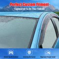 Ikon Motorsports Tape On Low Profile Window Visors For 2021-2025 Acura Tlx Acrylic Smoke Tinted Rain Guards Side Wind