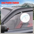 Ikon Motorsports Tape On Low Profile Window Visors For 2021-2025 Acura Tlx Acrylic Smoke Tinted Rain Guards Side Wind