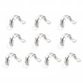 16mm Rigid Pipe Straps 2 Hole U-shaped 201 Stainless Steel Bracket Tube Clips For Water Silver Tone 12 Pcs 