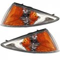 Corner Turn Signal Park Light Lamp Assembly Pair For 2000001 2002 Chevrolet Cavalier 2 2l 2 4l Base Ls Sport Z24 Sedan Coupe 