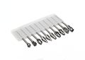Carbide Burr 10 Pcs Aluminum Cutting Rotary Set 3mm0 118 I Shank For And Non-ferrous Metalsfits Die Grinder Drill Metal Carving 