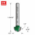 Trend Craftpro Cavetto Router Bit 1 4 Inch Shank Radius 2 Cut Diameter Tungsten Carbide Tipped C054x1 4tc