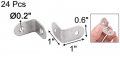 Uxcell Stainless Steel Patio Fixing Shelf Shelves Corner Brace Joint Angle Bracket 25 X 2mm 24pcs Silver Tone