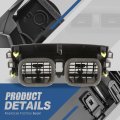 Auto Dynasty Factory Style Front Center Dash A C Air Vent Panel Compatible With Toyota Corolla 2009-2013 Textured Black Grey