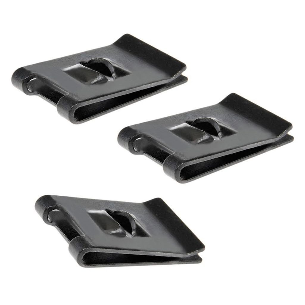 Clip Nut U Style Grade Steel Black Number 10 By 11 32 In Up To 0 075 Callout Size Clockwise Thread Open End Design