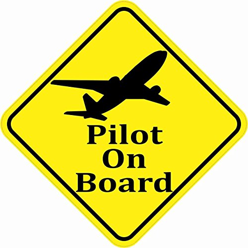 Tickertalk 5in X Pilot On Board Sticker