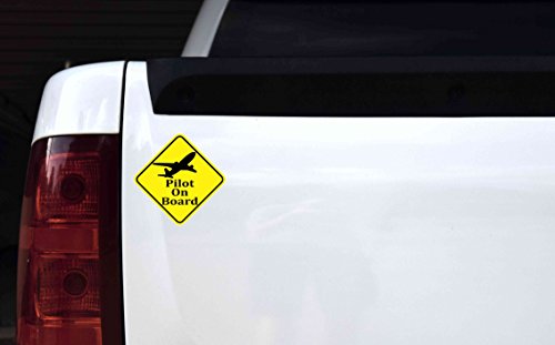 Tickertalk 5in X Pilot On Board Sticker