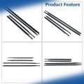 4pcs Outer Front Window Sweep Weatherstrip Seal Set Replacement For Toyota Yaris 2007-2016 68160-52150 68180-52130 68210-52150