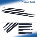 4pcs Outer Front Window Sweep Weatherstrip Seal Set Replacement For Toyota Yaris 2007-2016 68160-52150 68180-52130 68210-52150