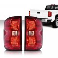 G-plus Tail Lights Assembly Pair Brake W Wiring Harness Taillights Compatible With Chevy Silverado 2014 2015 2016 2017 2019 Red