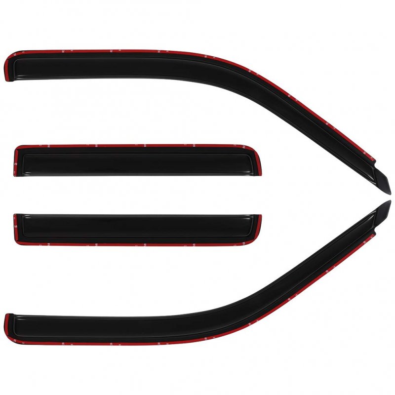 Window Visors Fits For 1991-2001d Explorer Tape-on Rain Guards Side Deflectors 4 Pieces 2pcs Front Doors And For Rear