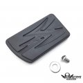 Httmt Mt216-066- Motorcycle Black Lightning Large Brake Pedal Pad Compatible With H-d Softail Slim Fls Fat Boy Flstf Street