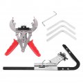 Qiilu Piston Ring Compressor Kit Service Tool Set Engine Ratchet Cleaning Expander