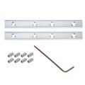 2pcs 40 Series Straight Line Connector 7 Inch With M8 Mounting Screws And Wrench Corner Bracket For T V Slot 4040 Carbon Steel 