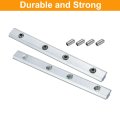 2pcs 40 Series Straight Line Connector 7 Inch With M8 Mounting Screws And Wrench Corner Bracket For T V Slot 4040 Carbon Steel