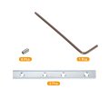2pcs 40 Series Straight Line Connector 7 Inch With M8 Mounting Screws And Wrench Corner Bracket For T V Slot 4040 Carbon Steel