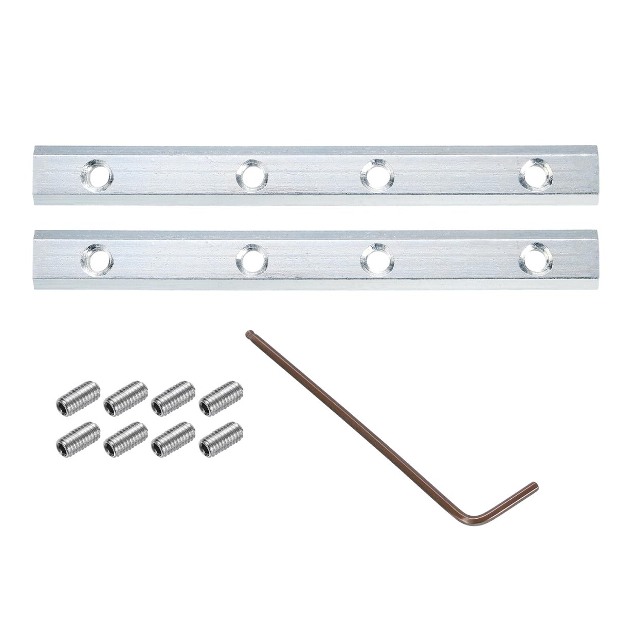 2pcs 40 Series Straight Line Connector 7 Inch With M8 Mounting Screws And Wrench Corner Bracket For T V Slot 4040 Carbon Steel