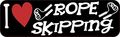 10in X 3in I Love Rope Skipping Magnetic Sports Vehicle Bumper Magnet By Stickertalk 