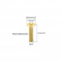 Uxcell Flat Head Socket Cap Screws M2 5-0 45 X 12mm Brass Inner Hex Drive Fasteners Bolts 48pcs