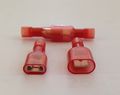 100 Red Nylon Fully Insulated Female And Male Disconnects 22-18 Awg By A Plus Parts House 