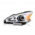 Chrome Housing Oe-style Projector Headlight Headlamp Assembly For 2013-2015 Nissan Altima Sedan Halogen Model Driver Side 