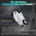 X Autohaux Rear Left Side Power Door Lock Actuator Motor For Toyota Corolla 2014-2019 Highlander Camry 2014-2022 69060-0e030