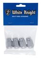 White Knight 1706s-4 Chrome Finish 12mm X 1 25 Thread Size Bulge Acorn Lug Nut Pack Of 4 