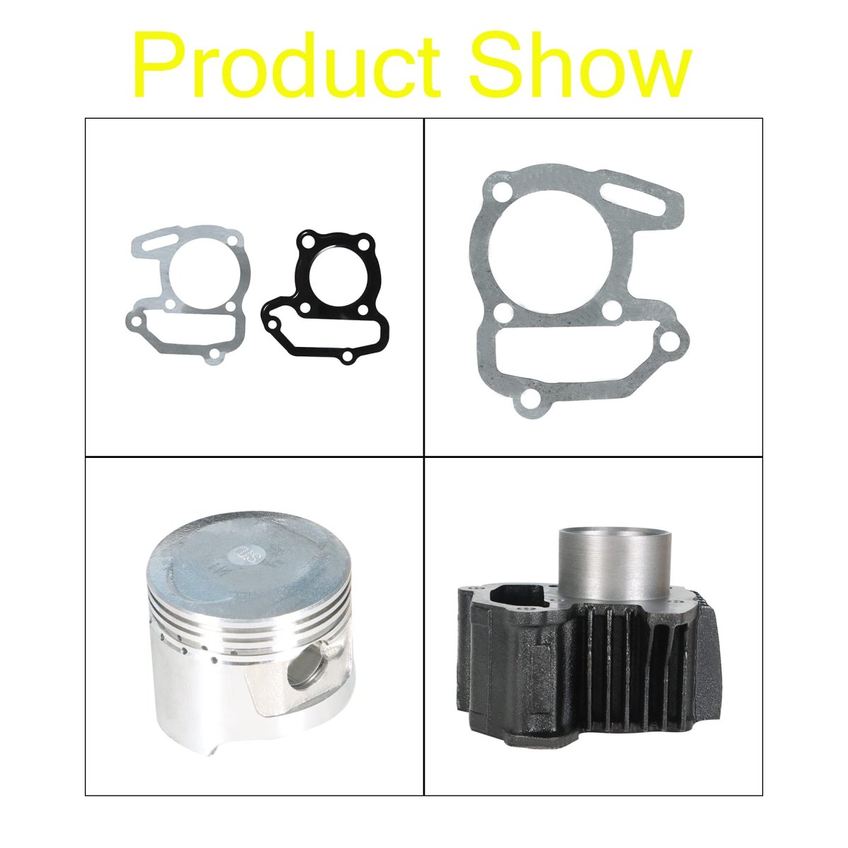 Piston Cylinder Top End Head Kit Gasket Replacement For Yamaha Yfm80