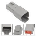 102 Piece Electrical Dt Connector Kit 12 Sets Of 2 Pin Connectors With Size 16 Nickel Contacts For Automotive And Marine Wiring 