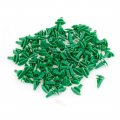 Car Green 6mm Hole Door Fender Plastic Rivets Screw Fasteners 100pcs 